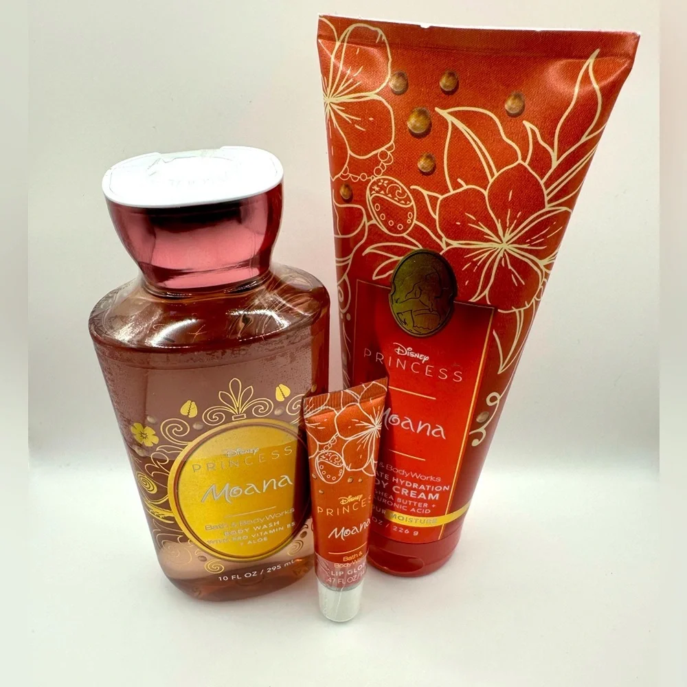 Bath & Body Works Disney Princess Moana 3-set NWT